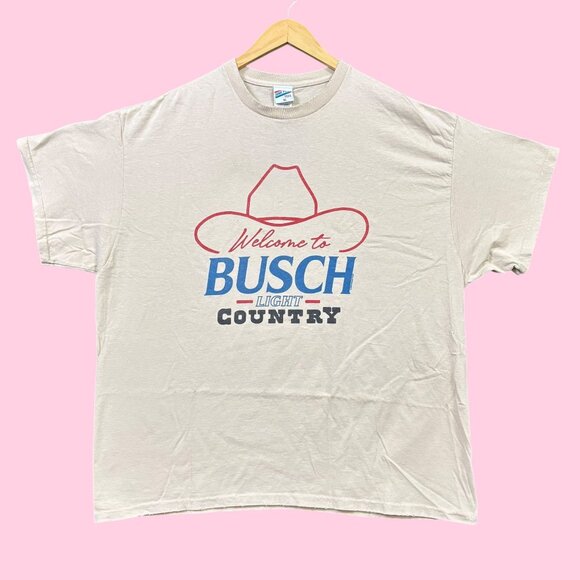 Welcome to Busch Light Country Beer Poster Tee XL - Picture 1 of 4